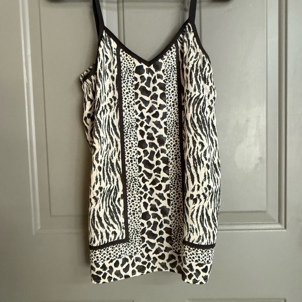 Express Black and White Animal Print Camisole